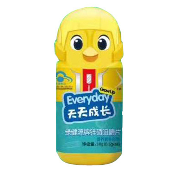 綠健園天天成長鋅硒咀嚼片