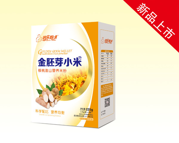 倍樂(lè)媽咪金胚芽小米營(yíng)養(yǎng)米粉(核桃淮山)盒裝