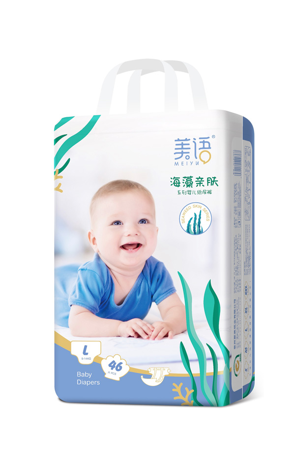 美語海藻親膚系列嬰兒紙尿褲L46