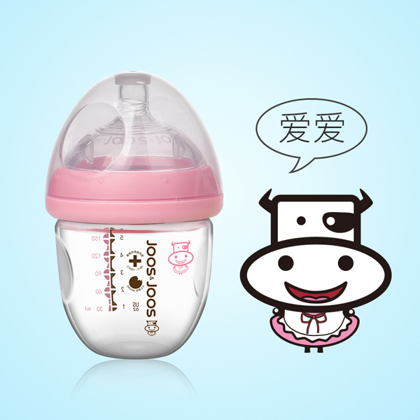 吉子天然母乳玻璃奶瓶 160ml 粉色(愛愛).jpg 吉子天然母乳玻璃奶瓶 160ml 粉色(愛愛).jpg