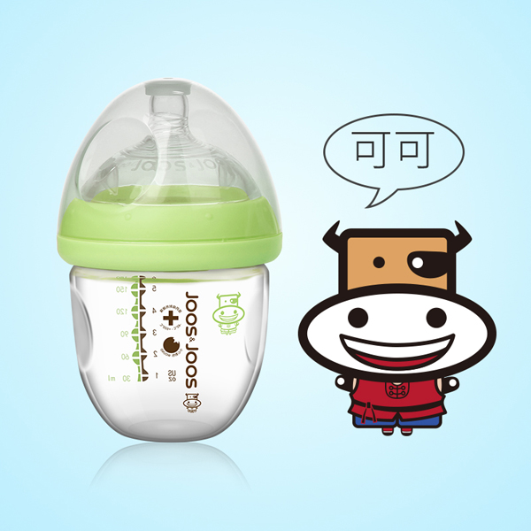 吉子天然母乳玻璃奶瓶 160ml 嫩綠(可可).jpg 吉子天然母乳玻璃奶瓶 160ml 嫩綠(可可).jpg