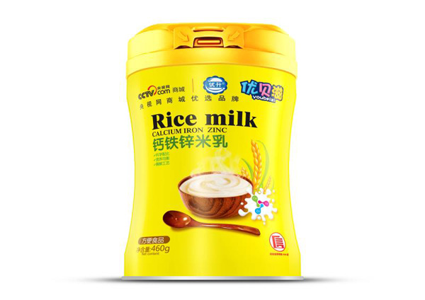 優(yōu)貝滋鈣鐵鋅米乳罐裝