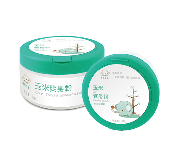 清芙小象玉米爽身粉