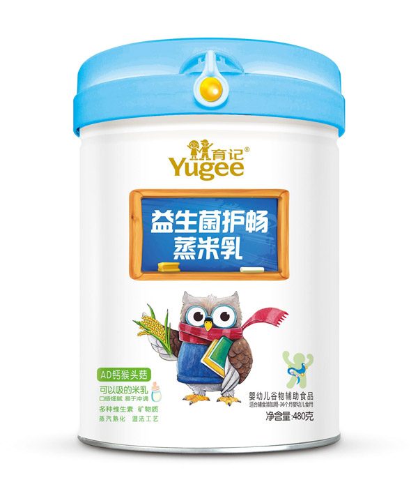育記益生菌護(hù)暢蒸米乳-AD鈣猴頭菇480克桶裝