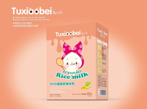 兔小貝DHA果蔬多維米乳 盒裝