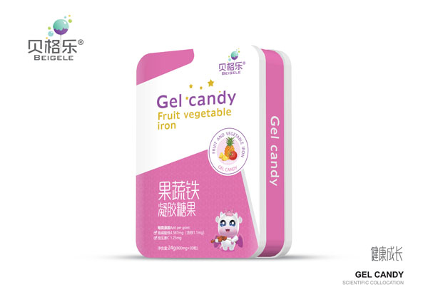 貝格樂果蔬鐵凝膠糖果
