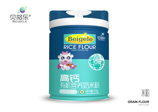 貝格樂(lè)高鈣有機(jī)營(yíng)養(yǎng)奶米粉 聽(tīng)裝