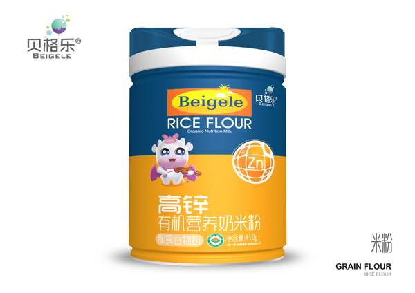 貝格樂(lè)高鋅有機(jī)營(yíng)養(yǎng)奶米粉 聽(tīng)裝