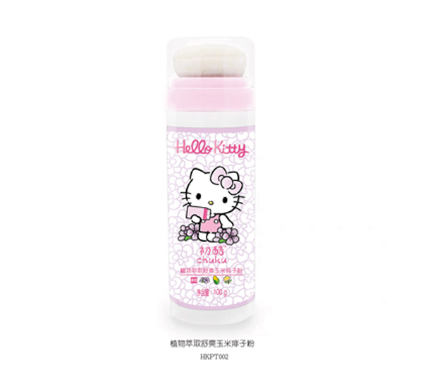 Hello Kitty初酷植物萃取舒爽玉米痱子粉