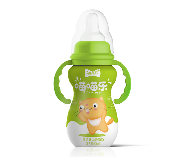 興生代喵喵樂果奶味飲品 原味綠色.jpg