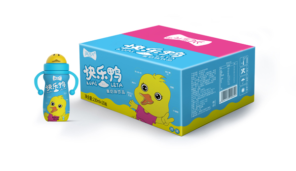 興生代快樂鴨果奶味飲品 原味藍色 箱裝