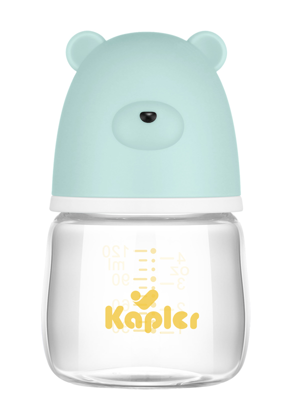 康喂兒呆呆熊玻璃120ml藍(lán)色