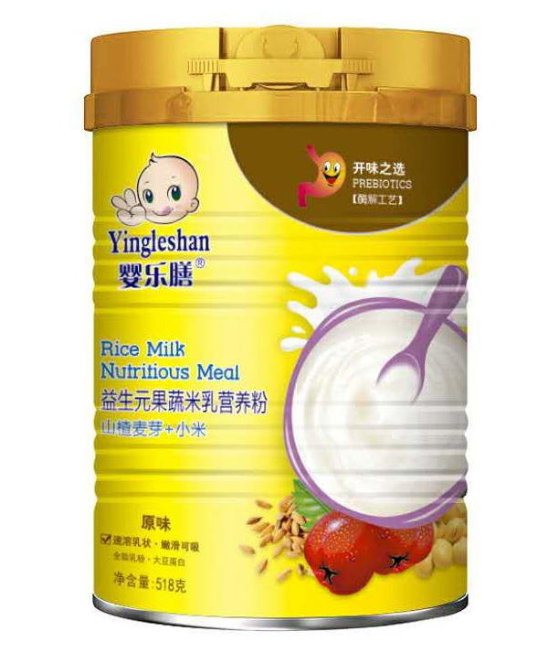 嬰樂膳益生元果蔬米乳營養(yǎng)粉原味 山楂麥芽+小米