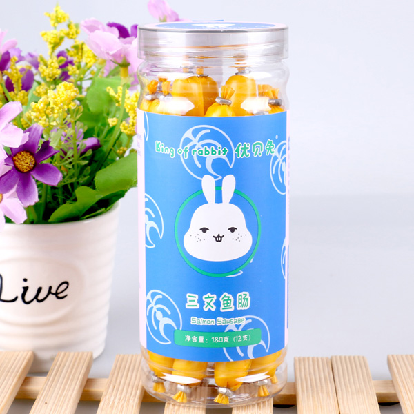 優(yōu)貝兔三文魚(yú)腸180克