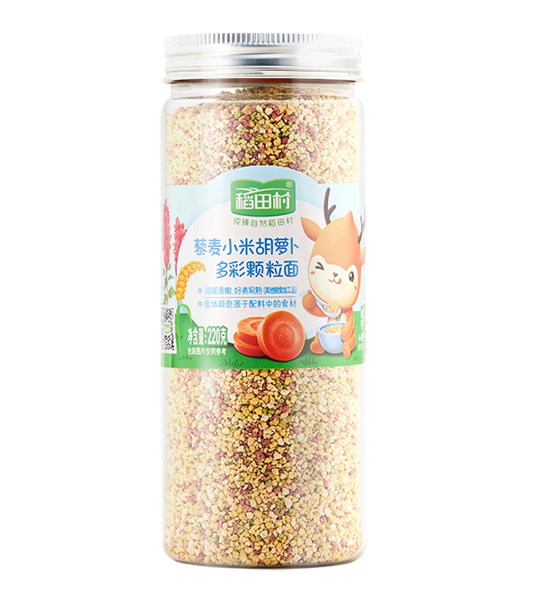 稻田村藜麥小米多彩顆粒面-胡蘿卜