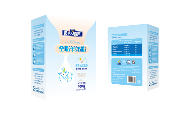 秦乳全脂羊奶粉 盒裝