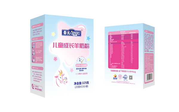 秦乳兒童成長(zhǎng)羊奶粉 盒裝