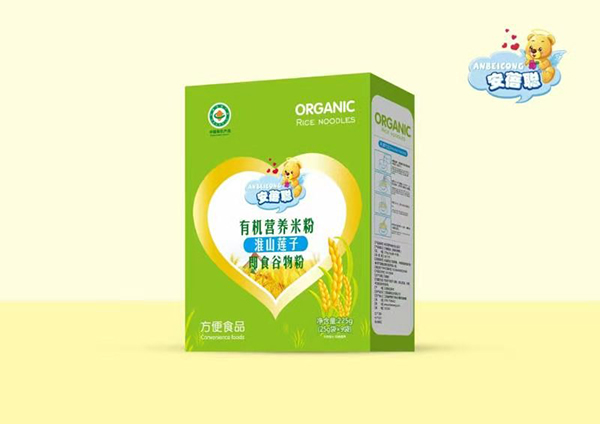 安蓓聰有機(jī)營養(yǎng)米粉盒裝 淮山蓮子