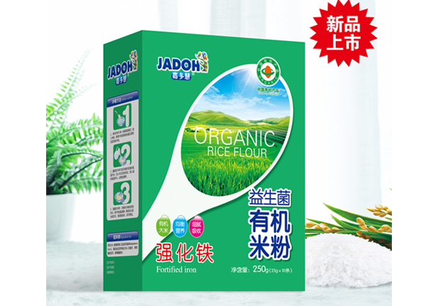 嘉多慧益生菌有機(jī)米粉(盒)-強(qiáng)化鐵