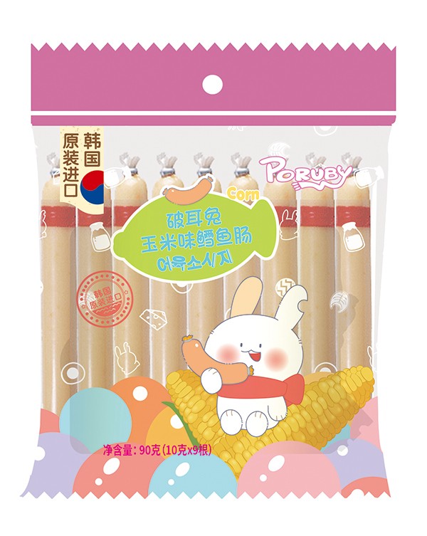 破耳兔鱈魚腸90g 玉米味