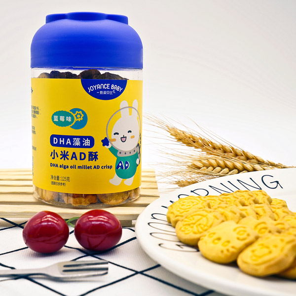 甄愛(ài)貝比DHA藻油小米AD酥-藍(lán)莓味