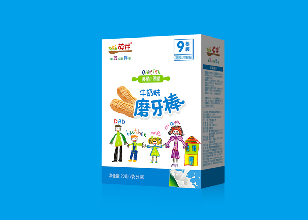 英伴牛奶味磨牙棒