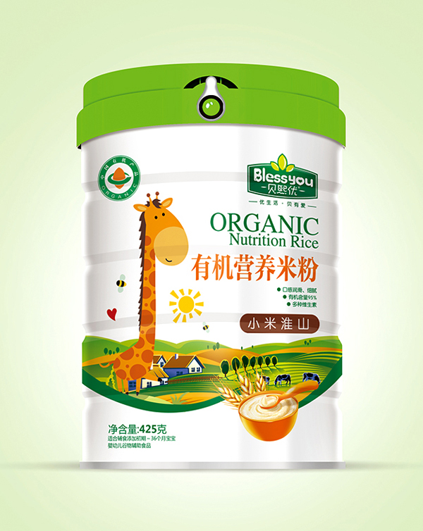 貝熙優(yōu)一標(biāo)一碼有機(jī)米粉425克聽裝(小米淮山).jpg