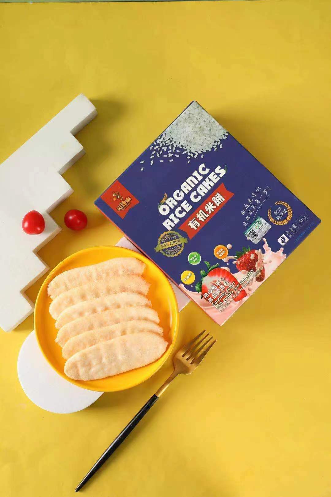 斑迪鹿有機米餅 草莓味