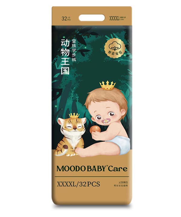 MOODO BABY®Care動物王國系列皇族學步褲XXXXL32