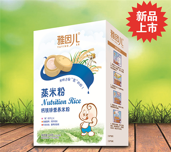 雅因兒鈣鐵鋅蒸米粉 盒裝