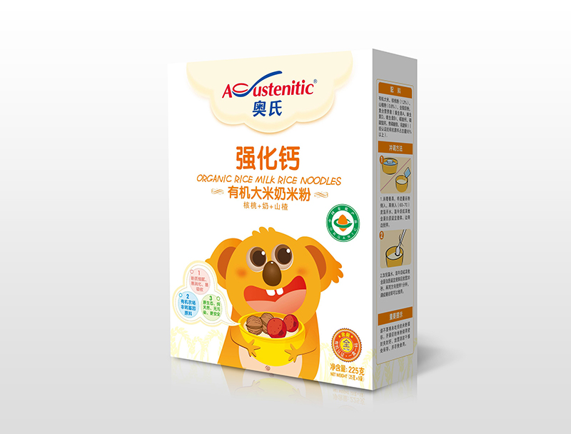 奧氏強(qiáng)化鈣有機(jī)大米奶米粉225克盒裝