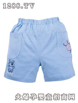 小冰熊--小太陽五分褲(藍色)