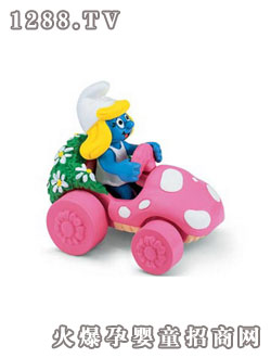 思樂(lè)花車女藍(lán)精靈彩盒裝