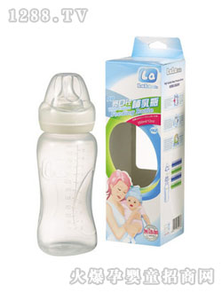 樂(lè)樂(lè)寶貝寬口徑食品級(jí)PP奶瓶