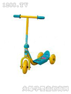 葫蘆娃兒童滑板車黃色藍色