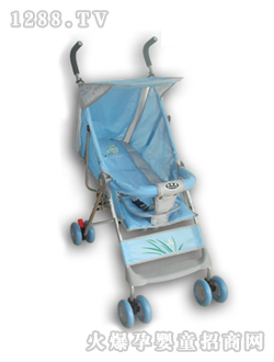 小貝樂(lè)兒童傘柄車(chē)T-116藍(lán)色