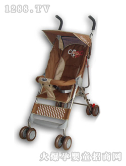 小貝樂(lè)兒童推車(chē)T-116棕色