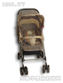 小貝樂(lè)兒童手推車(chē)T-126咖啡色