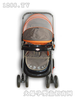 小貝樂(lè)兒童手推車(chē)T-128-1灰色