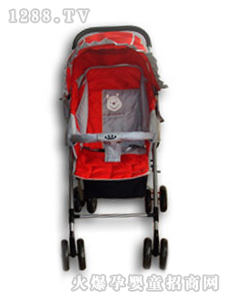 小貝樂(lè)兒童手推車(chē)T-126紅色