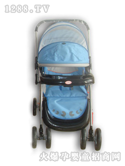 小貝樂(lè)兒童手推車(chē)T-128-1藍(lán)色