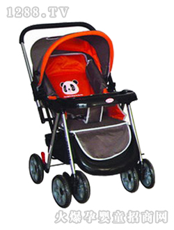 小貝樂(lè)兒童手推車(chē)T-128紅色