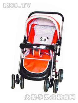 小貝樂(lè)兒童手推車(chē)T-128橘色