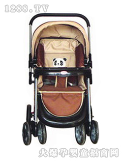 小貝樂(lè)兒童手推車(chē)T-128卡其色