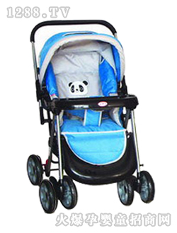 小貝樂(lè)兒童手推車(chē)T-128藍(lán)色