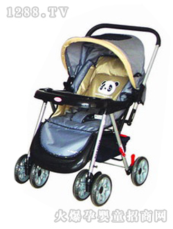 小貝樂(lè)兒童手推車(chē)T-128天藍(lán)