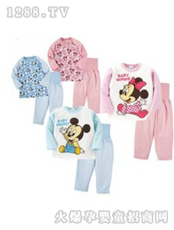 銀虹米奇米妮長(zhǎng)袖T恤