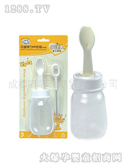 日康帶勺PP奶瓶RK3039