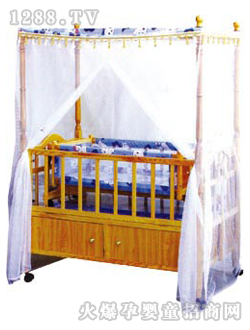 愛(ài)嬰寶嬰兒木床8038