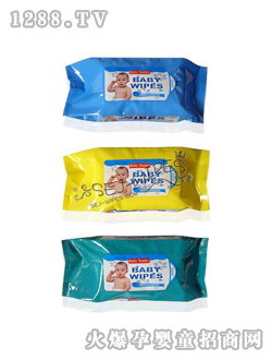 舒爾潔嬰兒濕巾藍(lán)色包裝